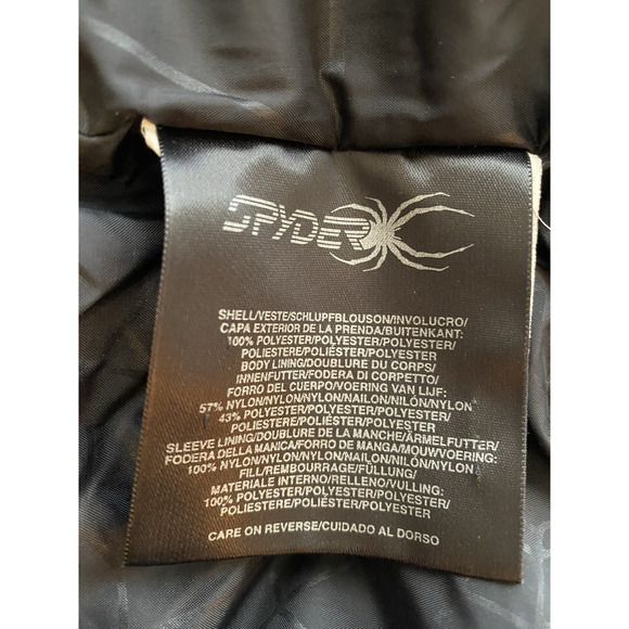 Spyder XL.T Thinsulate Jacket Womens Size 10 Black Ski Jacket Coat - Picture 10 of 16